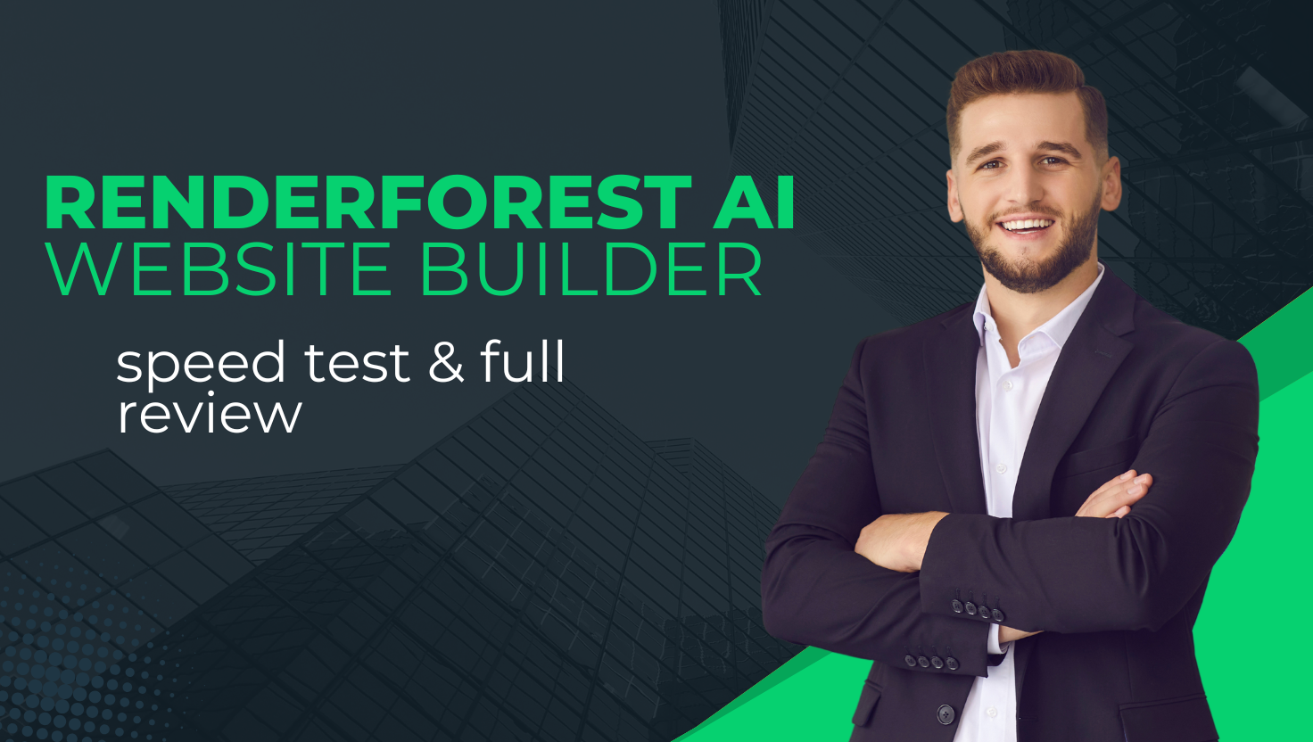 renderforest AI website builder Speed Test & Full review